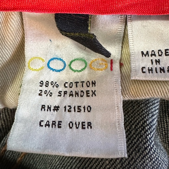 Coogi Australia dark wash rainbow embroidered straight leg jeans ladies 9/10 - Picture 7 of 9